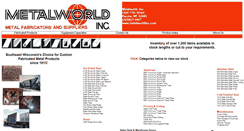 Desktop Screenshot of metalworldinc.com